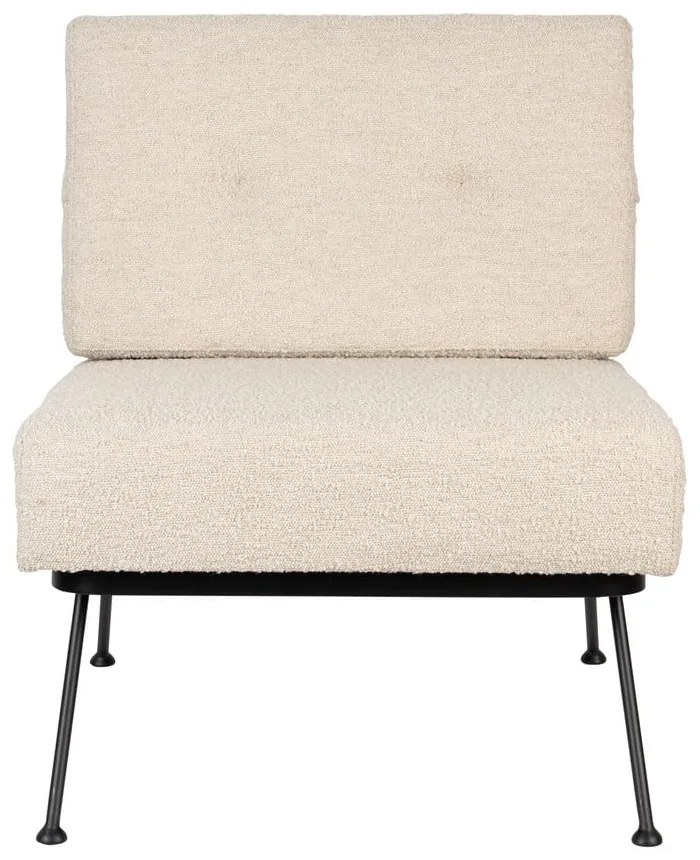 Krémové kreslo Bowie – Zuiver