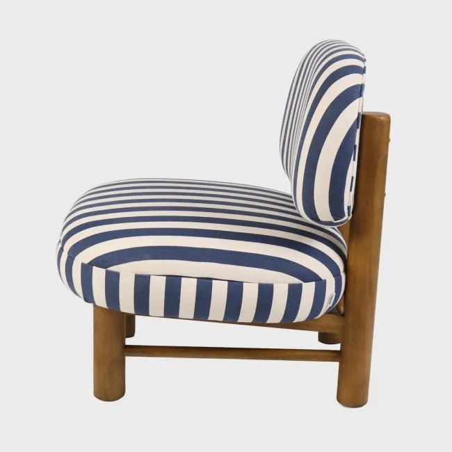 Kreslo LUMEN modré / biele 741104