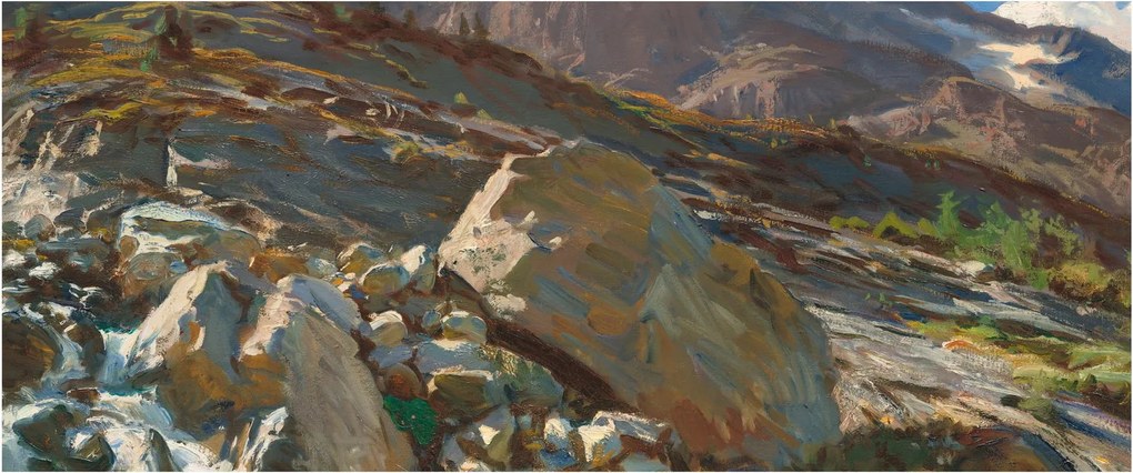 Obraz - John Singer Sargent, Simplon Pass, reprodukcia (120x50 cm)