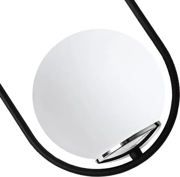 Závesné svietidlo Florence, 2x biele sklenené tienidlo, b/ch, UI