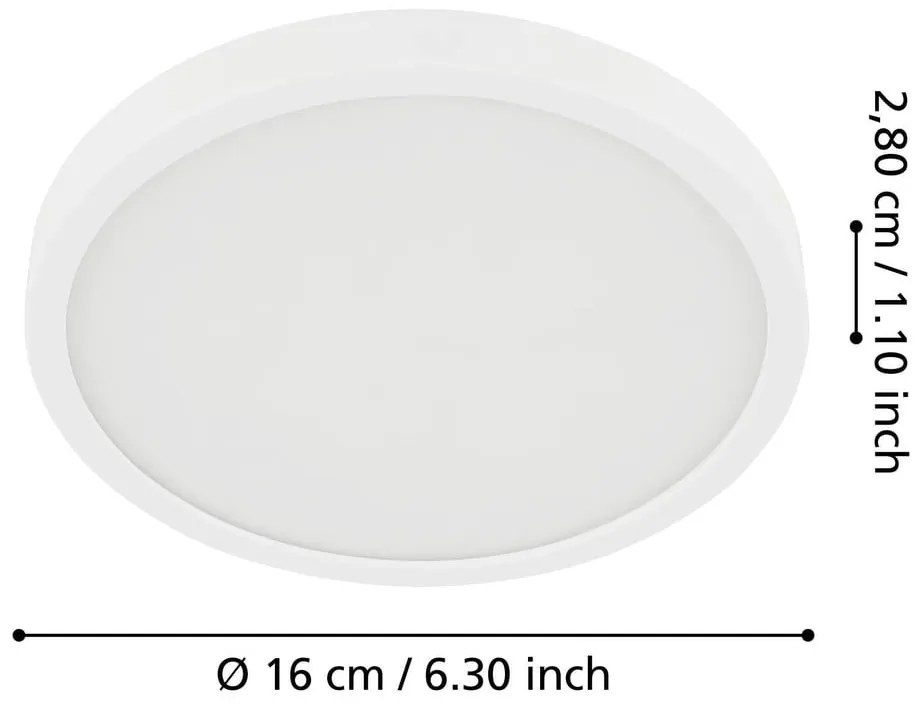 Biele LED stropné svietidlo FUEVA 5 – EGLO