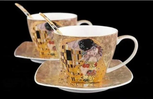 18 dielny porcelánový set, Gustav  Klimt The  Kiss, Queen Isabell