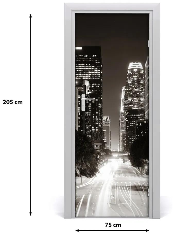Fototapeta samolepiace na dvere Los Angeles noc 75x205 cm