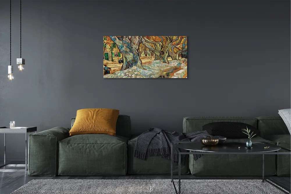 Obraz canvas Art abstraktné mestský trh 100x50 cm