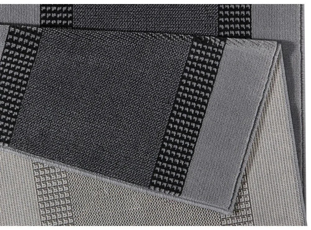 Sivý behúň Hanse Home Basic, 80 x 300 cm