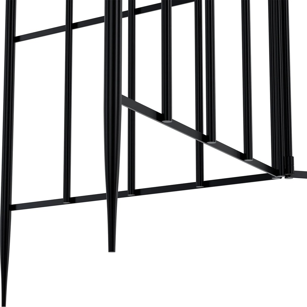 Mriežka na popínavé rastliny Flowton - čierna