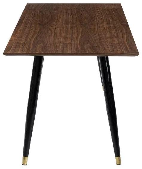 Duran jedálenský stôl 160x80 cm hnedý/čierny