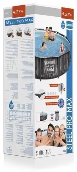 Bestway Záhradný bazén s kovovou konštrukciou 427 x 107 cm Bestway 5614Z