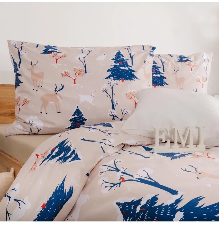 Vianočné bavlnené obliečky Frostelle EMI