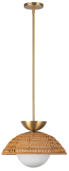 Alora Mood ALM-PERTH-P-GD - Závesné svietidlo PERTH na tyči 1xE27/60W/230V, priemer 37,5 cm, zlaté