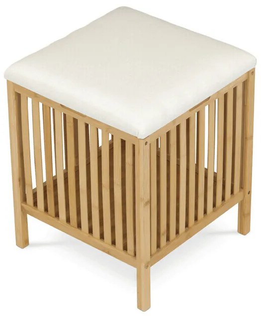 Taburet s úložným priestorom B066 NAT, bambus