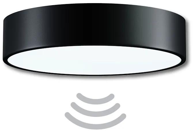 Stropné kúpelňové svietidlo s čidlom Temar CLEO 400 čierna IP54