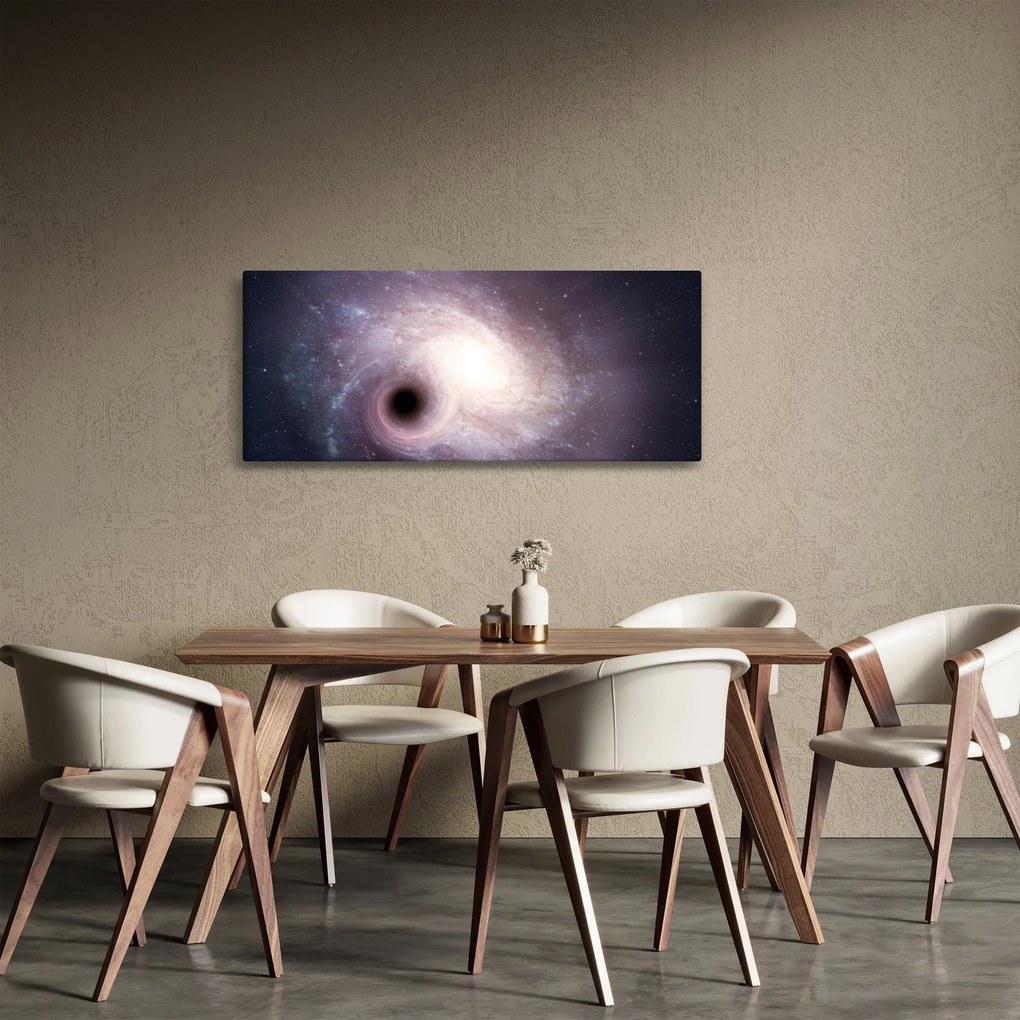 Obraz - Špirálna galaxia (120x50 cm)