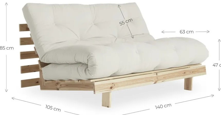 Variabilná pohovka Karup Design Roots Raw/Beige