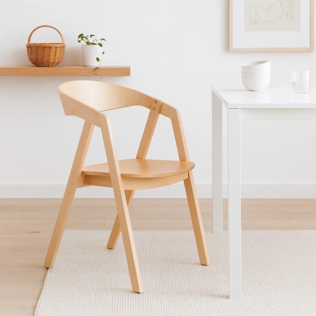 Stima stolička GURU buk s masívnym sedákom Vyberte odtieň ->: Dub morenie