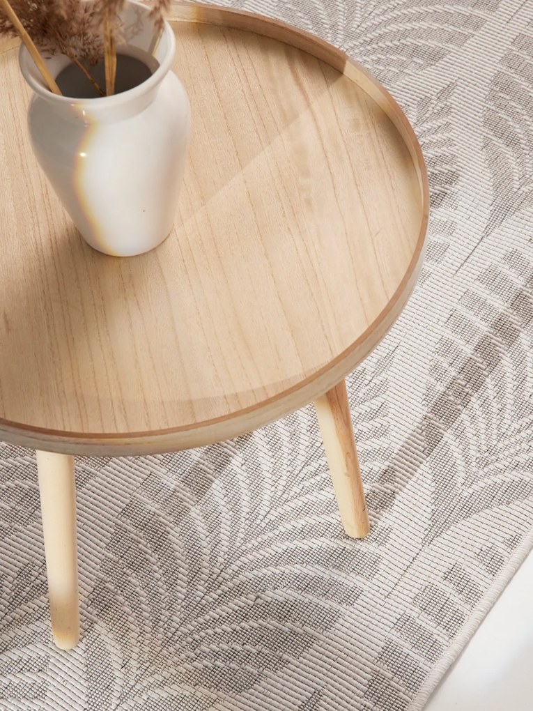 NORTHRUGS, Koberec behúň Duet Liora 106246 White/Gray - na von aj na doma, 80x250, šedá, chodba / predsieň