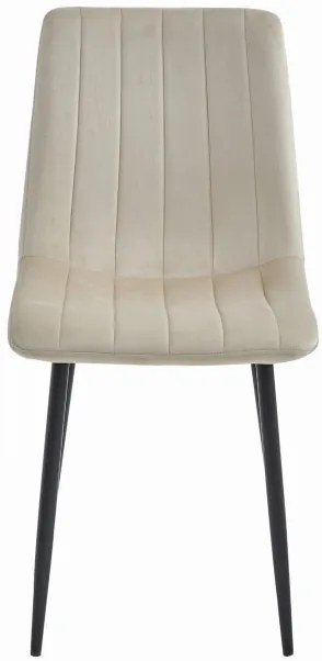 Set troch jedálenských stoličiek LAVA zamatové béžové