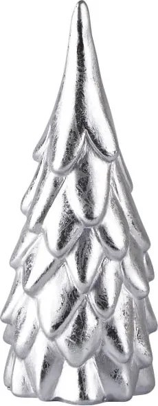 Dekoratívna soška v striebornej farbe KJ Collection Tree Silver, 16 cm