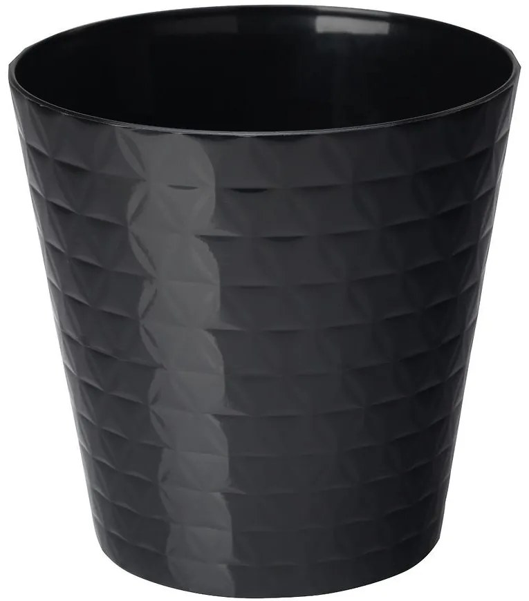 Kvetináč Diament Petit 13 cm čierna