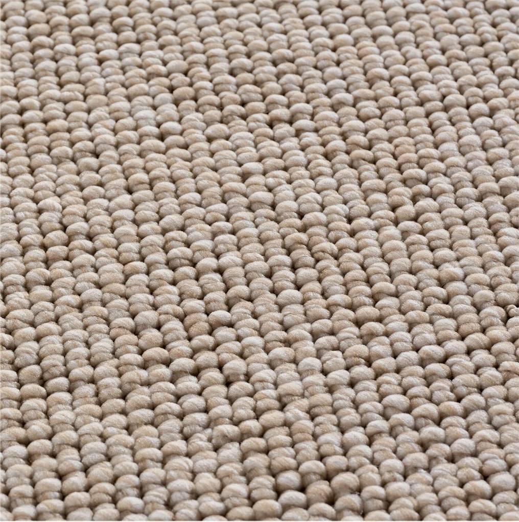 Ayyildiz, Kusový koberec Helix 2200 beige kruh, 80x80, béžová, chodba / predsieň