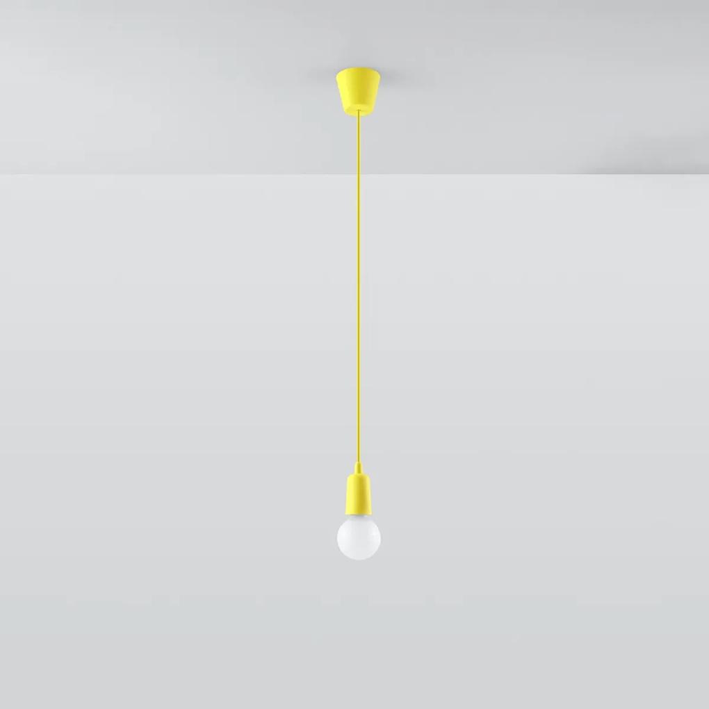 Sollux Lighting Závesné svietidlo DIEGO 1 žlté