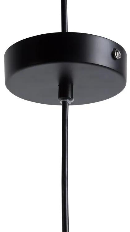 Čierna závesná lampa TORDINO Beliani