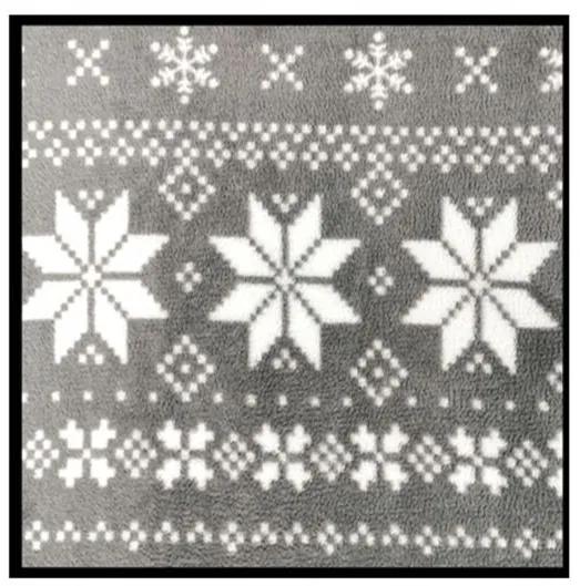 Dekorstudio Vianočná obliečka na vankúš Nordico - tmavo sivá