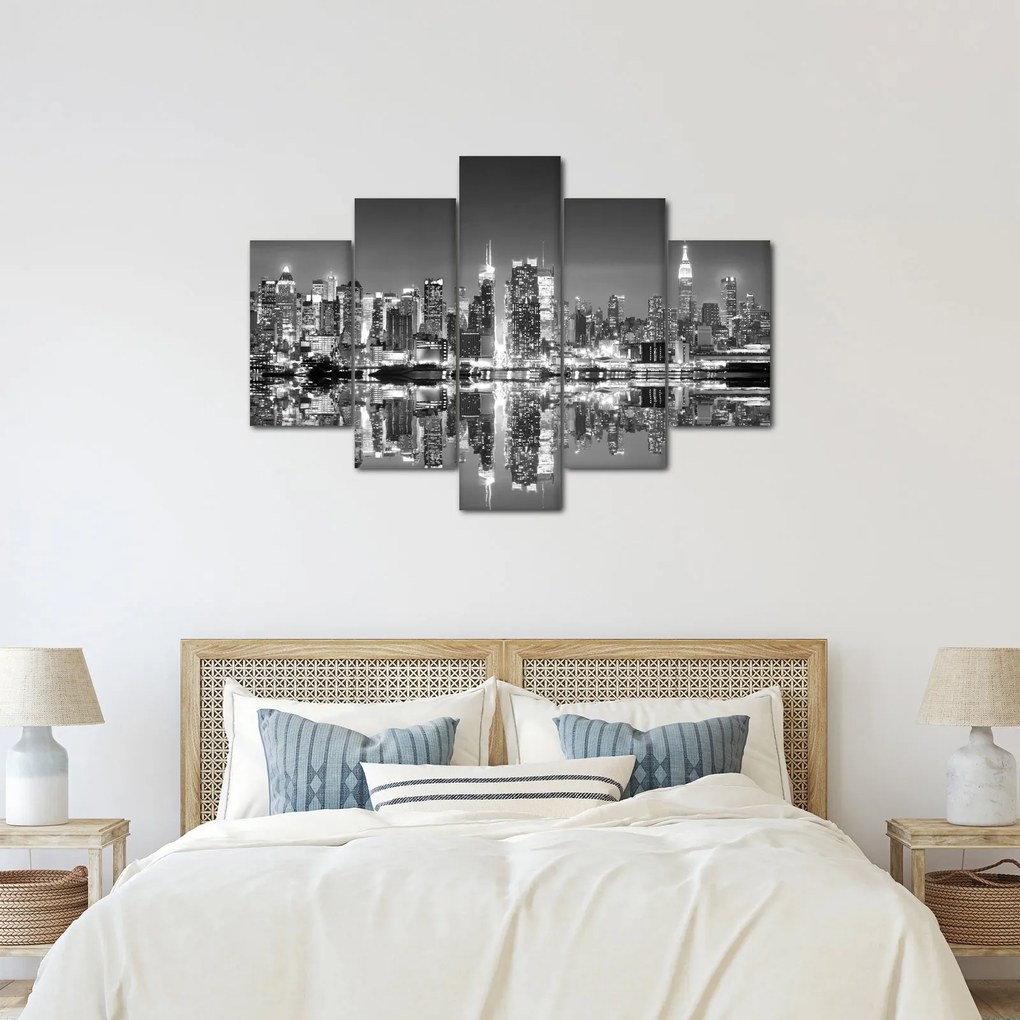 Obraz - New York, čiernobiely (150x105 cm)