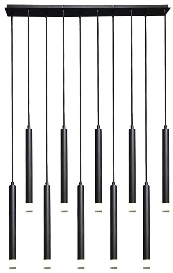 Rabalux 72364 - Luster na lanku RAMIRA 10xG9/5W/230V čierna