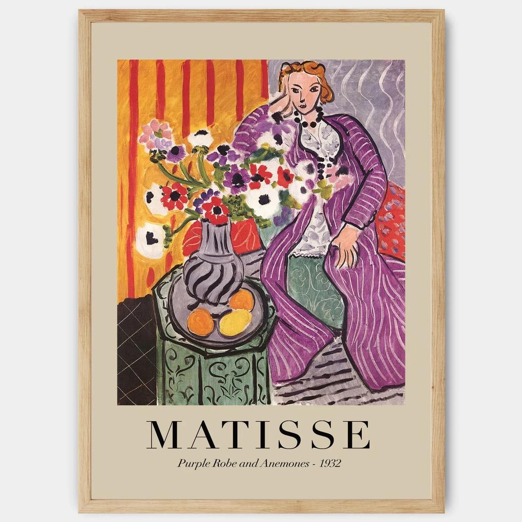 Plagát Purple Robe and Anemones 1932 | Henri Matisse