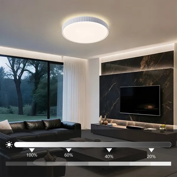 Brilagi - stmievateľné LED stropné svietidlo CORVO LED/72W/230V 3000-6000K biela priemer 50 cm +DO