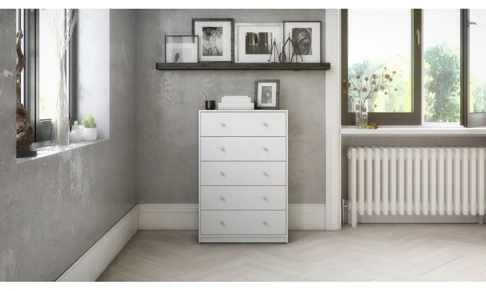 Biela komoda 72x108x30 cm May – Tvilum