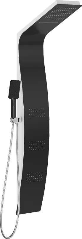 Mexen Bali sprchový panel, čierny/biely - 7622-03-71