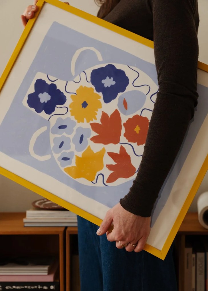 THE POSTER CLUB Autorský plagát Flower Pot by Frankie Penwill 40 x 50 cm