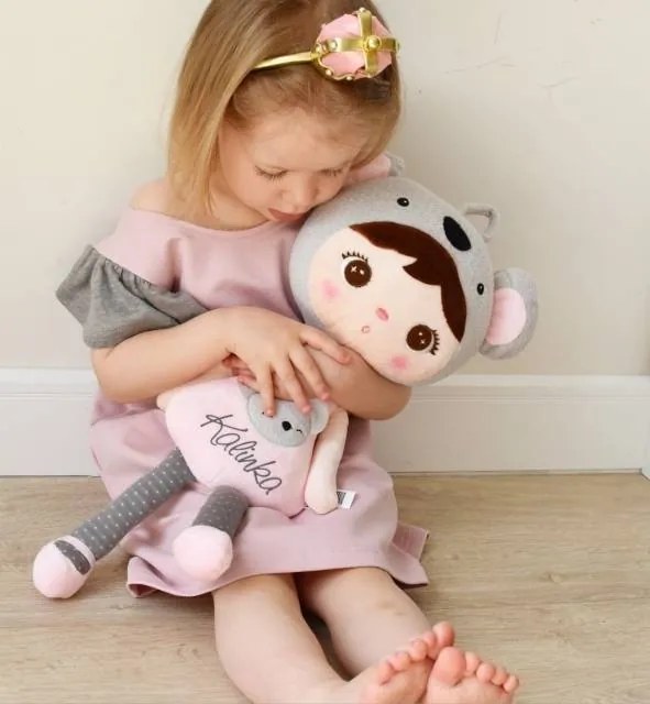 Bábika koala 70cm personalizácia: Nápis Béžový