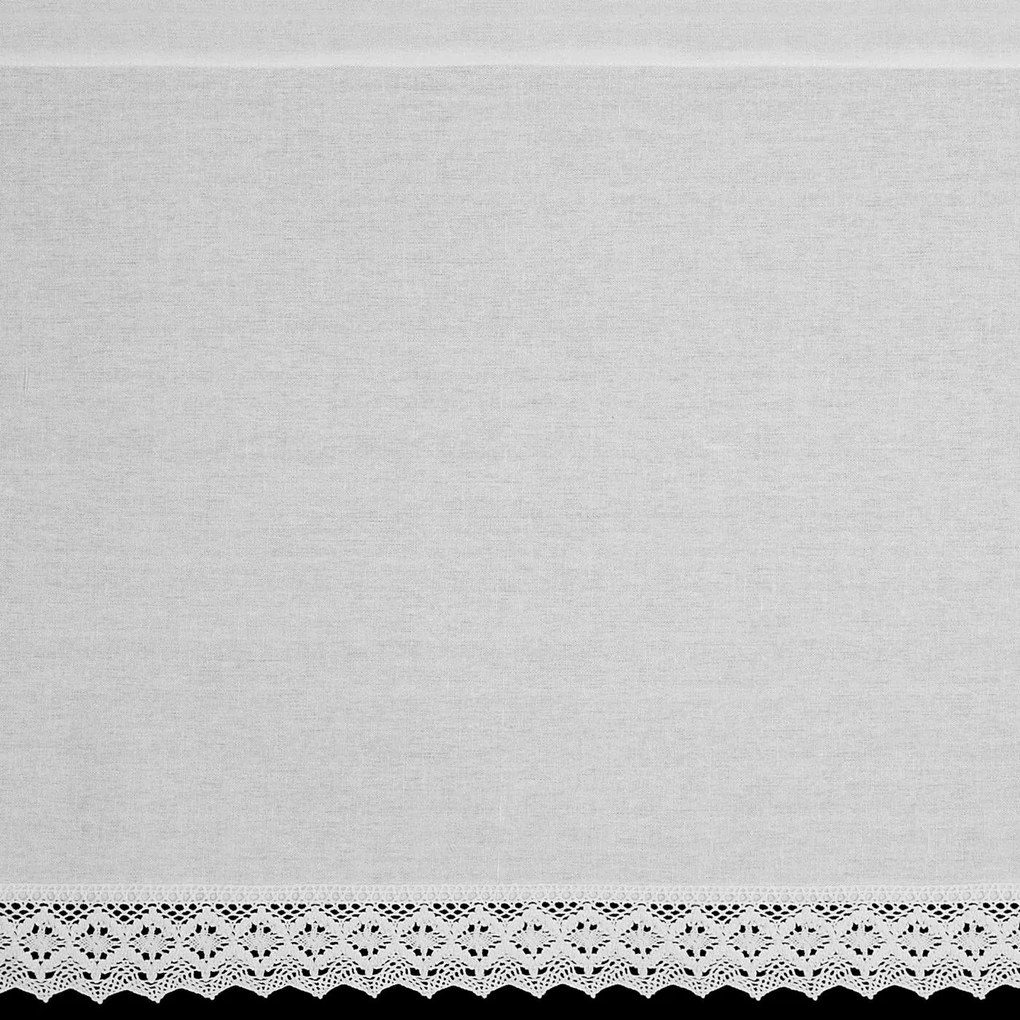 KRÁTKA ZÁCLONA NA PÁSKE CLARIE 150X60 CM BIELA