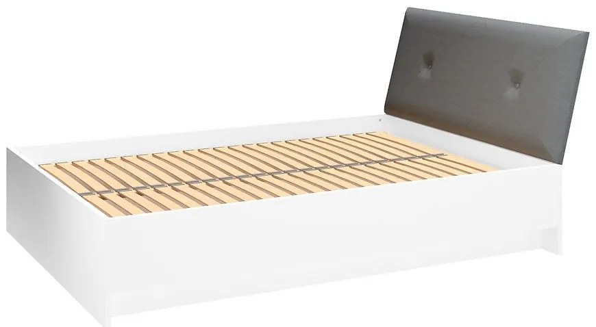 Posteľ Lille 13 biely Mat/Dub Lefkas