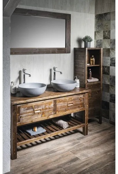 Sapho - Umývadlo na dosku FORMIGO pr. 39 cm betón/matná sivá