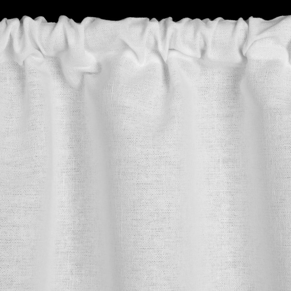 KRÁTKA ZÁCLONA NA PÁSKE CLARIE 150X60 CM BIELA