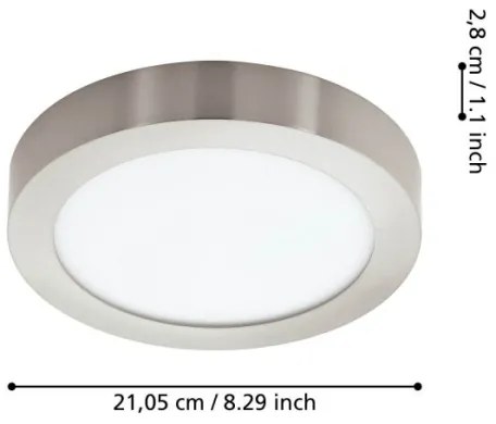 Eglo 900114 - LED Stmievateľné kúpeľňové svietidlo FUEVA-Z LED/16,5W/230V IP44