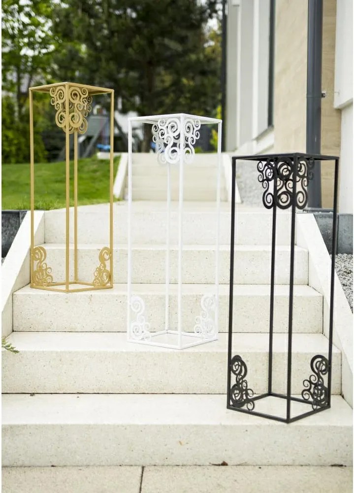 STOJAN NA KVETINÁČ FRAME 80X24X24 CM ČIERNA