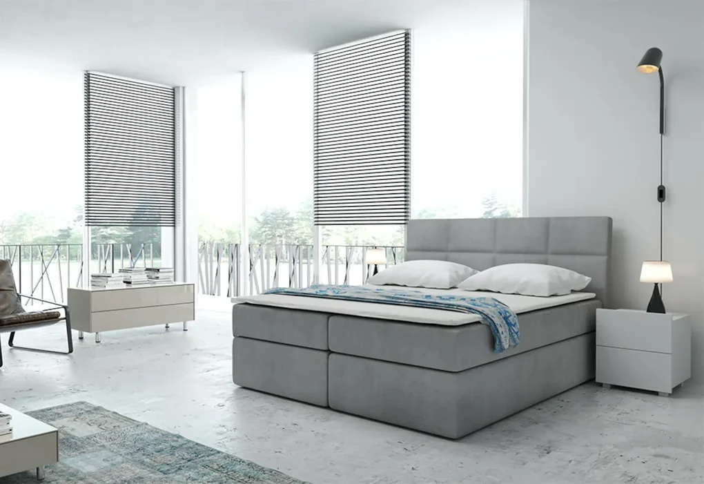Čalúnená posteľ boxspring TYP 57, 180x200, trinity 19