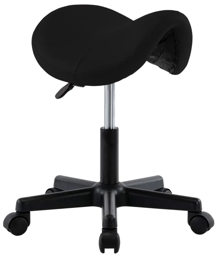 vidaXL Pracovná stolička čierna umelá koža