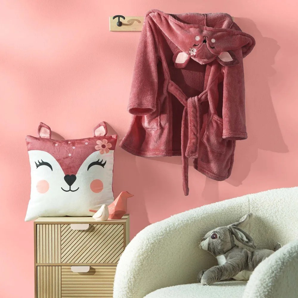 Zamatový detský vankúšik 40x40 cm Bichette – douceur d'intérieur