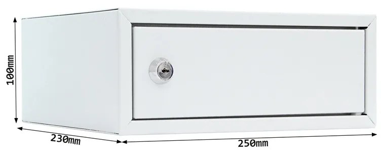 Nábytkový trezor HOME CASE 1, 100 x 250 x 230 mm, mechanický - na kľúč