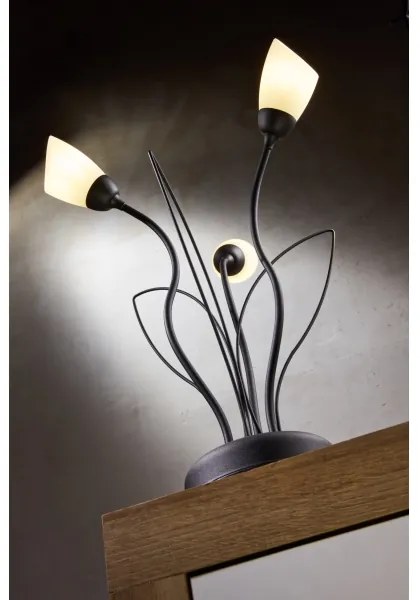 Jupiter 2065 - Stolová lampa GLORIOSA 3xG9/14W/230V čierna