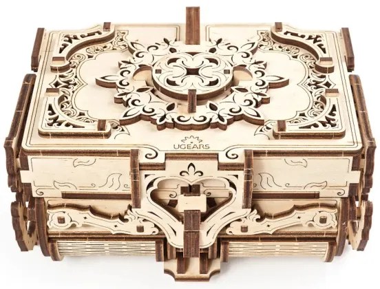 Ugears - 3D drevenené mechanické puzzle Starožitná šperkovnica