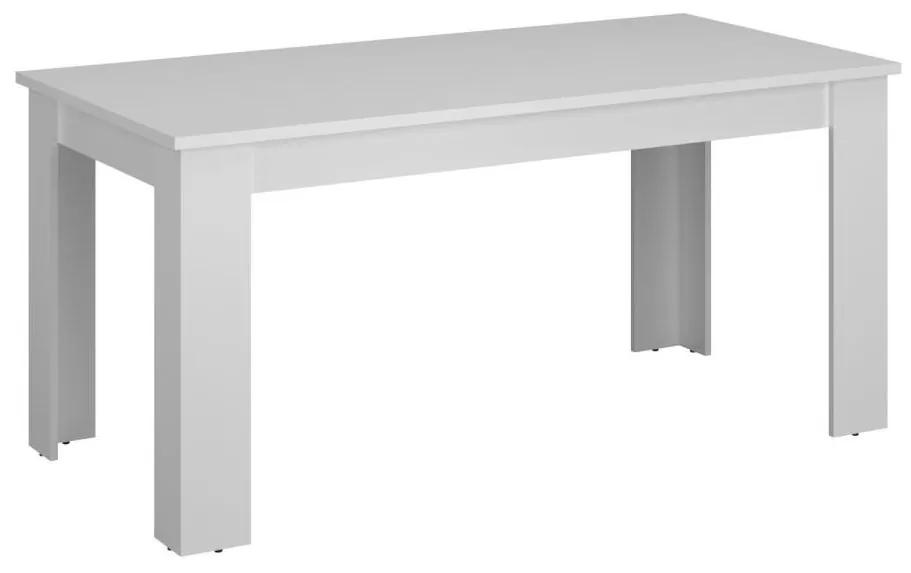 Tempo Kondela Jedálenský rozkladací stôl, biela, 160-210x90 cm, ERODIN