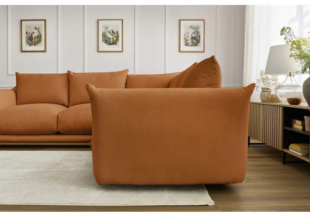 Oranžová rohová pohovka Ernest – Bobochic Paris