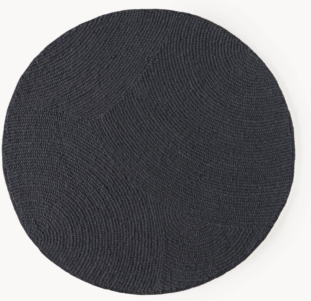 Ručne tuftovaný okrúhly vlnený koberec Eleni